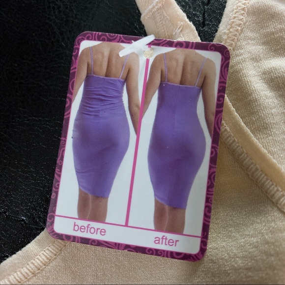 NEW Larry Levine shapewear small nude tank top - Picture 2 of 8